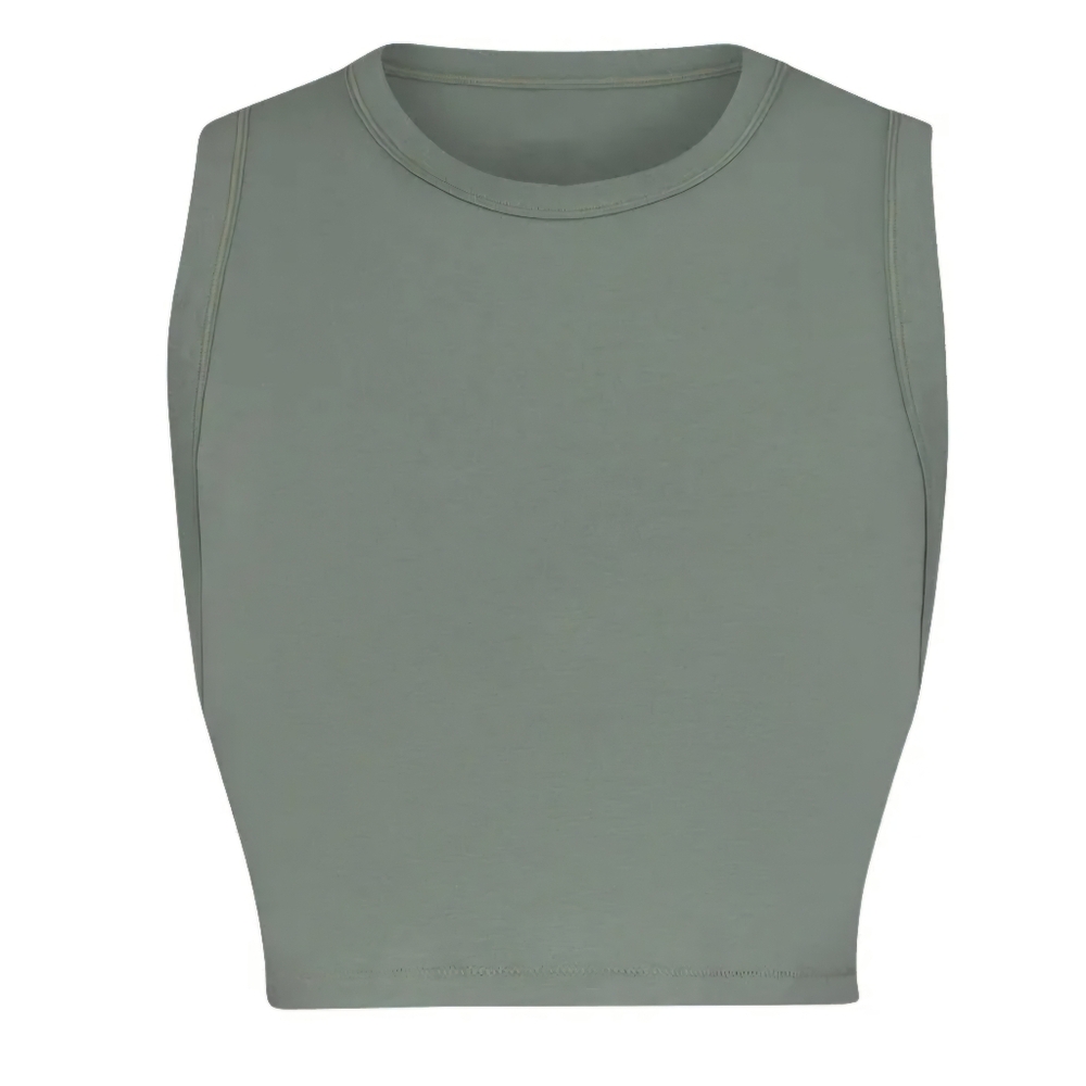 SKIMS NWT Boyfriend Cropped Tank. Patina/ size Medium